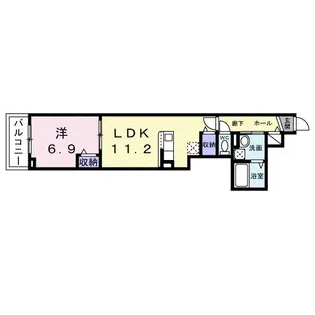 ヒカルサ泉大津条南町【3階】の間取り