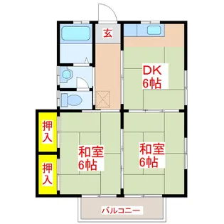 大池荘【2階】の間取り