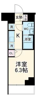 CREST TAPP SHIN YOKOHAMA【11階】の間取り