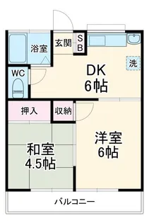 フラワーハイツ【2階】の間取り