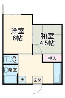 ハイツ千代田【2階】の間取り