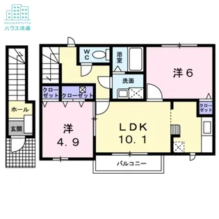 アベニュー諏訪【2階】の間取り