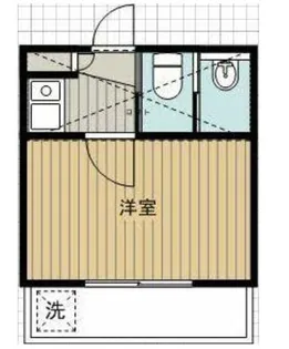 レオパレス戸井【2階】の間取り