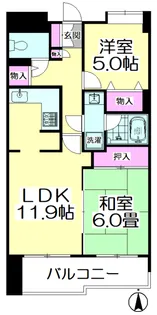 ウフィチオポスターレ【2階】の間取り