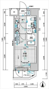 メインステージ千住中居町【5階】の間取り