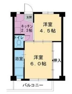 ビレッジハウス郷地7号棟【1階】の間取り