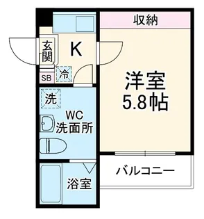 Kei-ei Residence稲毛【3階】の間取り