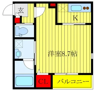 弐番館【3階】の間取り