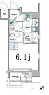 アクサス巣鴨Sta.【9階】の間取り