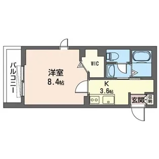 ルクレール登戸【2階】の間取り