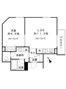 Courtyard Minami-Aoyama コートヤード南青山【3階】の間取り