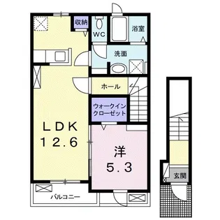 サンフラワーA【2階】の間取り