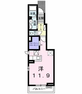ブランドール【1階】の間取り