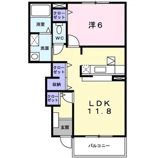 ブリーズI【1階】の間取り