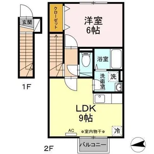 ウェストパレス1【2階】の間取り