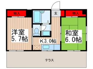 ヴェール細田【1階】の間取り