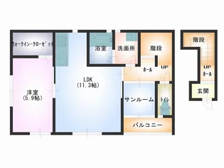 コンフォーティア【2階】の間取り