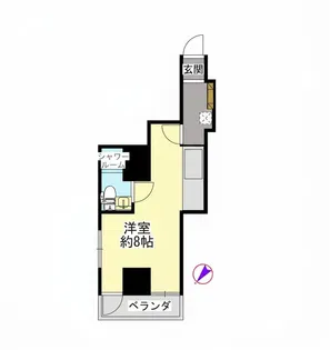 穂高第二ブラザーズ柏【7階】の間取り