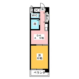 ユーゲント東海【5階】の間取り
