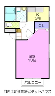 イルドゥボヌール【2階】の間取り
