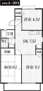 カサグランデA棟【2階】の間取り