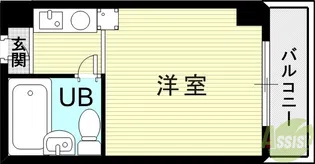 カサベラ神戸【6階】の間取り