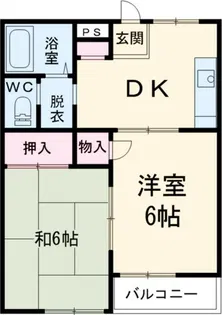 リバーサイド宇喜田【2階】の間取り