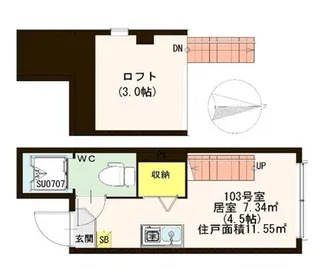 clavel【1階】の間取り
