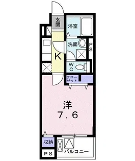 ヴァンベールMK【4階】の間取り