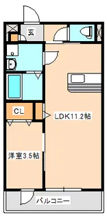 ジョワ長町南【3階】の間取り