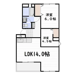 マンションベルクランドII【3階】の間取り
