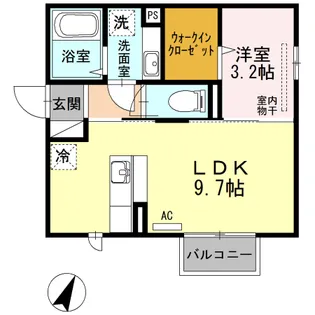 パインハウスIV 205【2階】の間取り