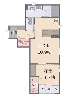 カルムII【1階】の間取り