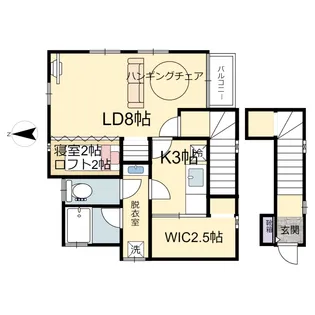 フォレスト (III)【2階】の間取り