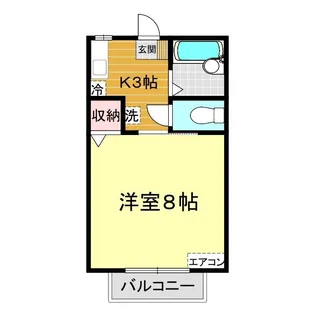 イトノハイツ平川【1階】の間取り