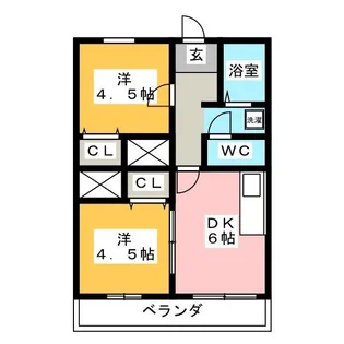 綾II【1階】の間取り