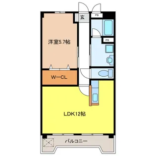 岐阜県岐阜市柳森町1【マンション】の間取り
