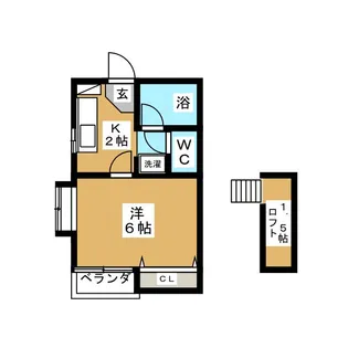 千葉ハイツ【2階】の間取り