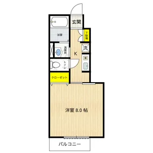 千代ハイツ【1階】の間取り