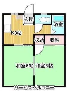 レジデンスサトウA【2階】の間取り