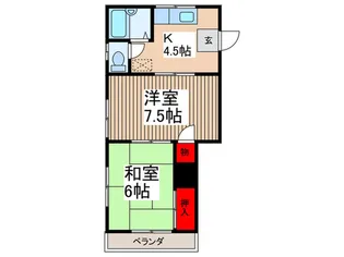 ハピネスKojima【2階】の間取り