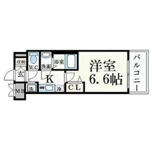 プレサンス名古屋STATIONアライブ【6階】の間取り