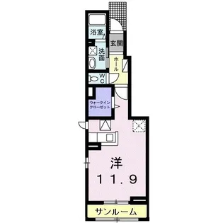 ジュネス【1階】の間取り
