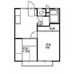菊地ハイツB【2階】の間取り