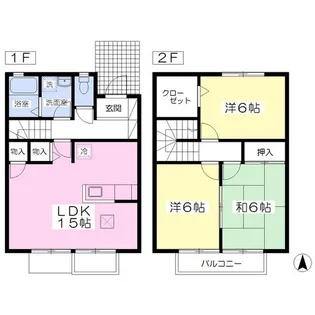 セジュールFXII【1階】の間取り