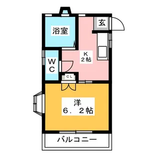 ハイム高橋【1階】の間取り