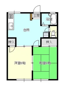パークハイツA【1階】の間取り