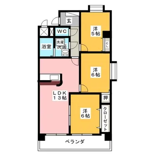 徳重セントラルビル【2階】の間取り