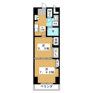 プレステージ宇都宮【10階】の間取り