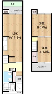 大阪府大阪市旭区大宮5【一戸建】の間取り